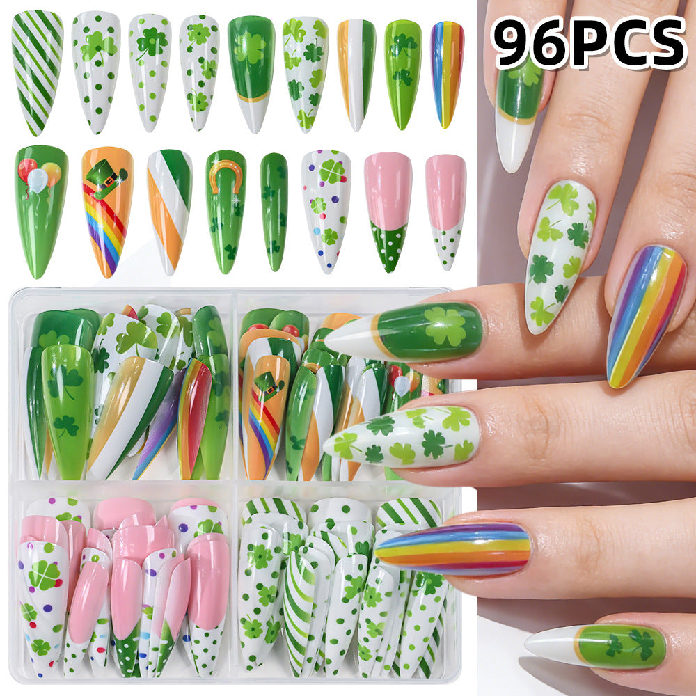 Festliches Thema Press-On Nagelkunst Set Karnz
