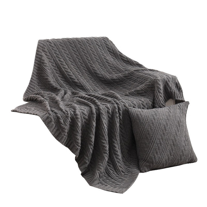 Luxuriöse strukturierten Strickdecke