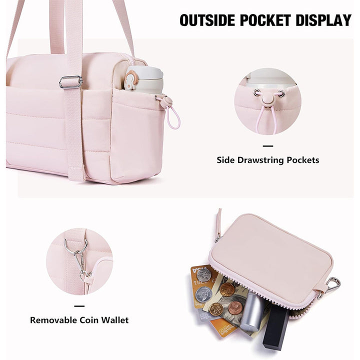 Modische Reisetasche mit Abnehmbarem Portemonnaie Karnz