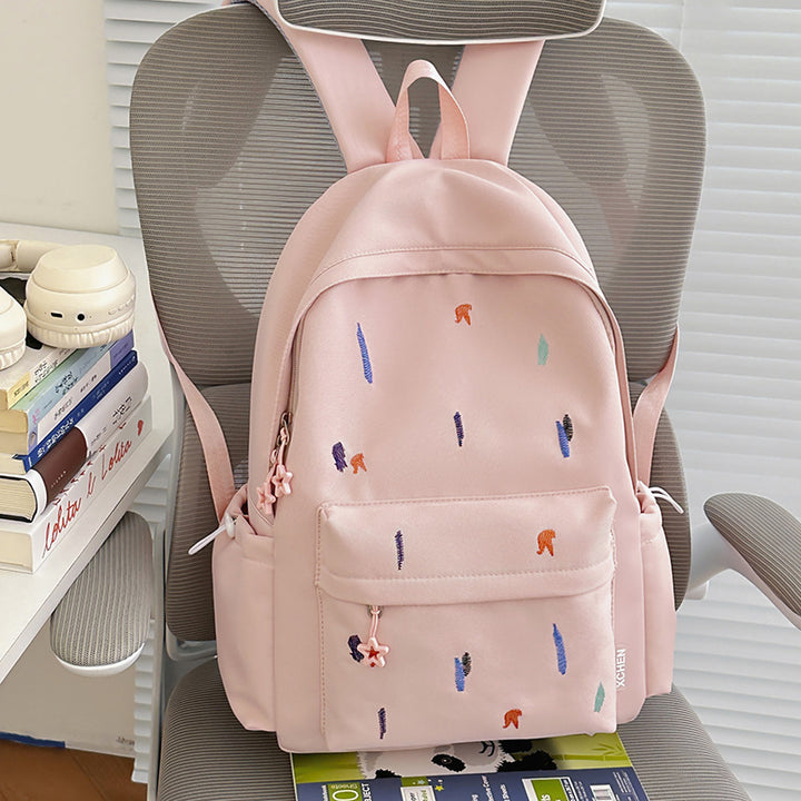Leichter Rucksack mit süßem gesticktem Design Karnz
