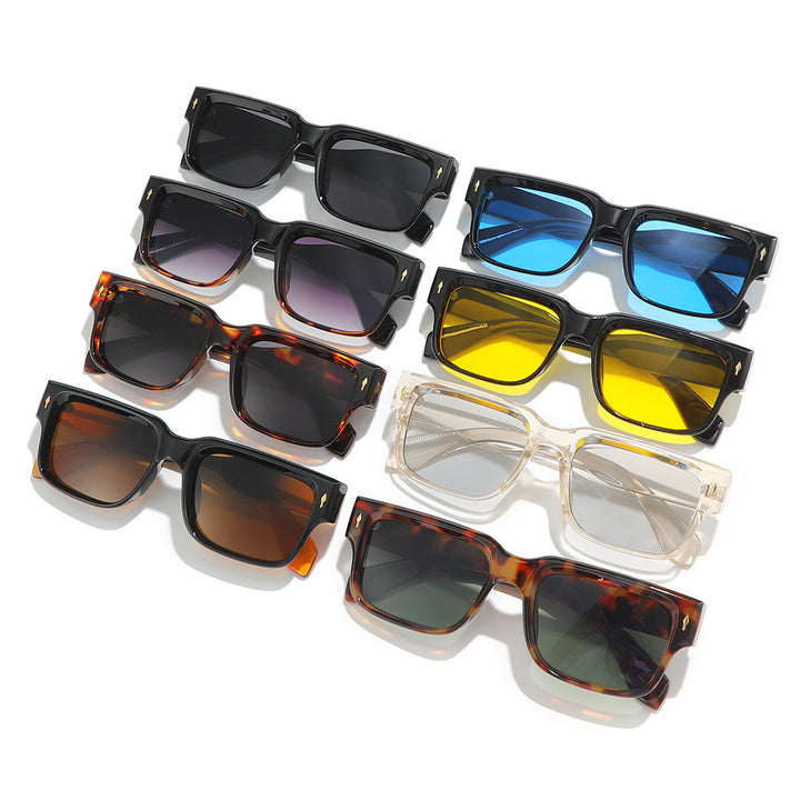 Bold Geometrische Quadratische Sonnenbrille Karnz