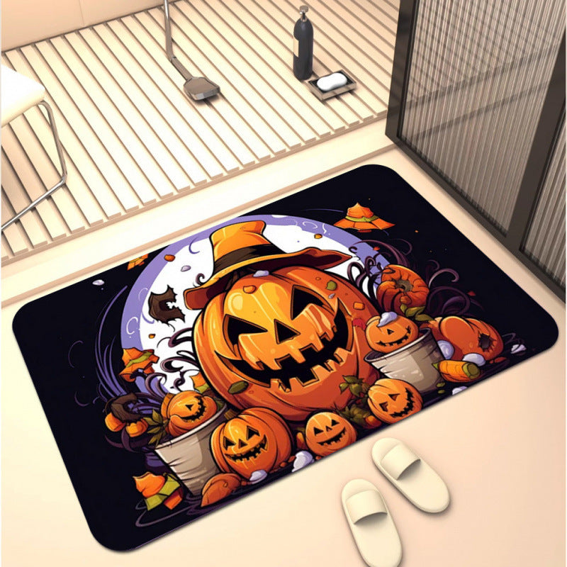 Halloween-Themen Dekorativer Badezimmerteppich