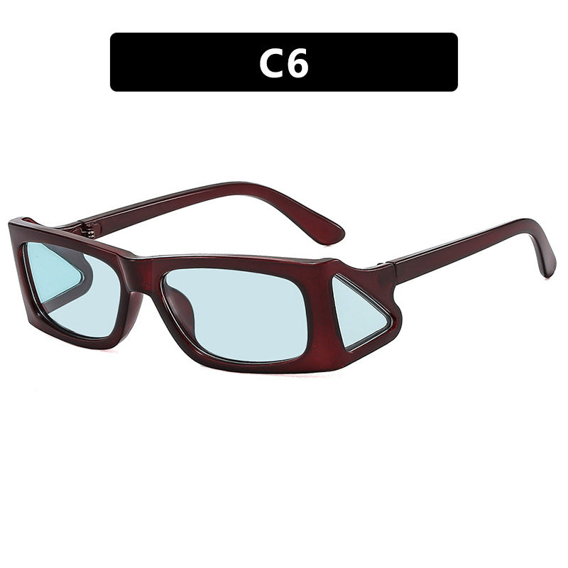 Damen extravagante Sonnenbrille im geometrischen Design Karnz