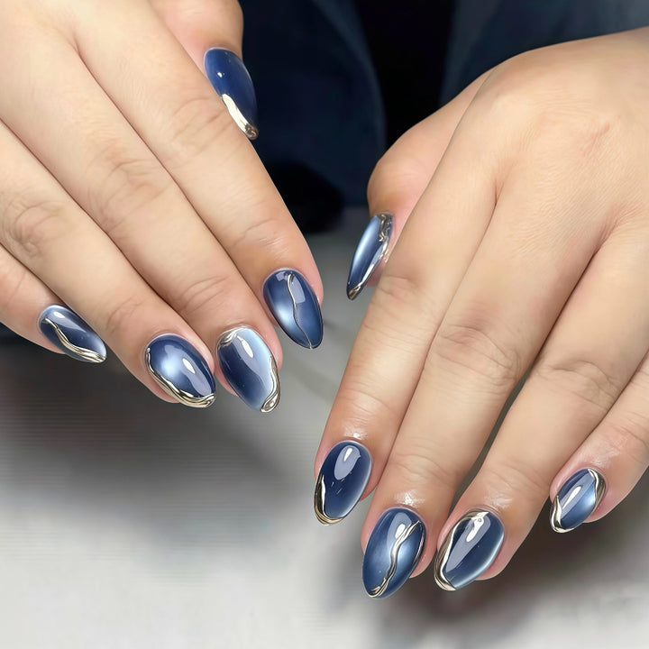 Glamouröse Press-On Nagel-Stil