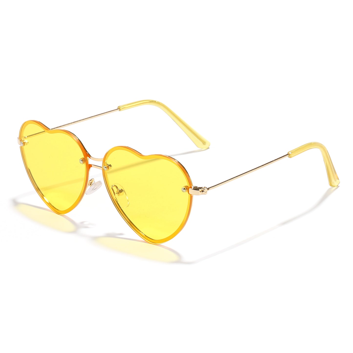 Damen Herzförmige Sonnenbrille mit stylishen Gläsern Karnz