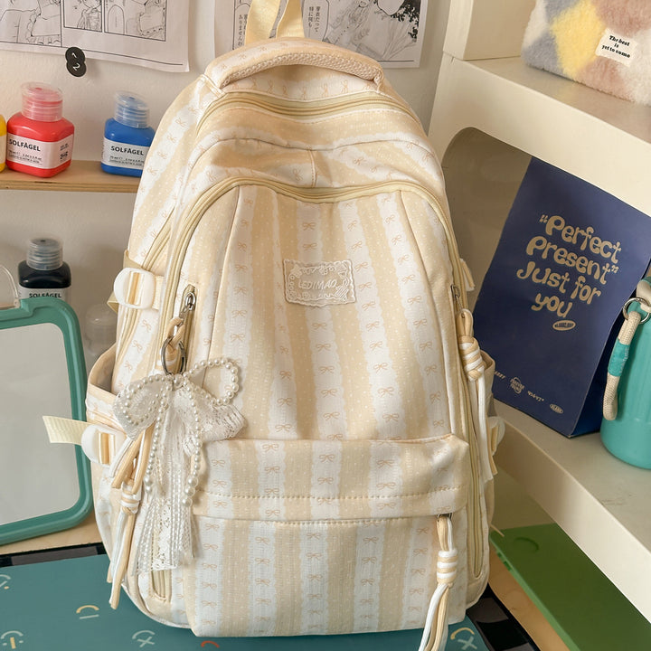 Stylische, mit Schleife verzierte, lässige Rucksack