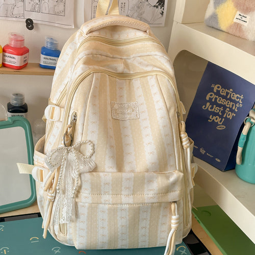Stylische, mit Schleife verzierte, lässige Rucksack