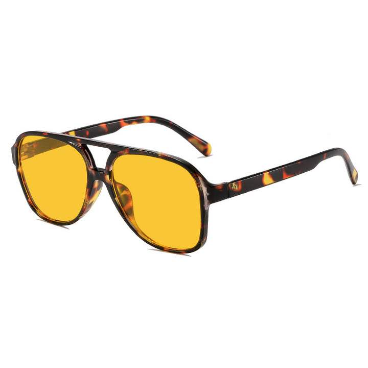 Hochwertige Übergroße Quadratische Sonnenbrille Karnz