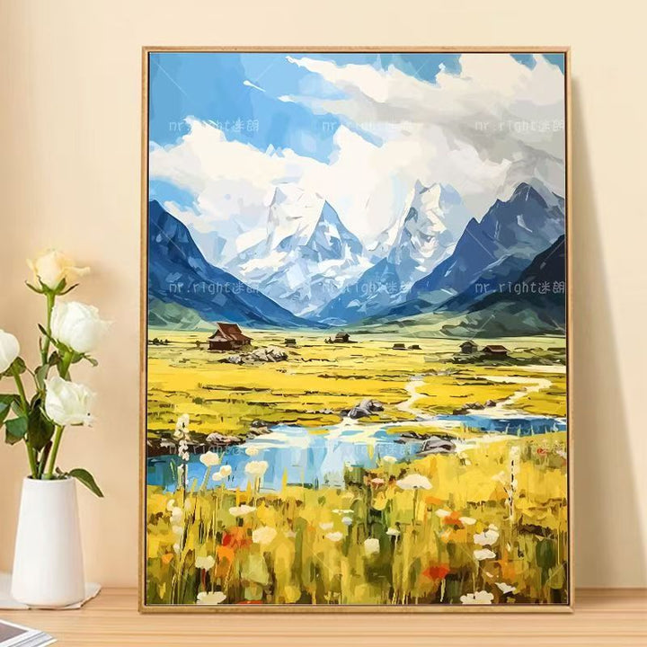 Berglandschaft Leinwanddruck Karnz