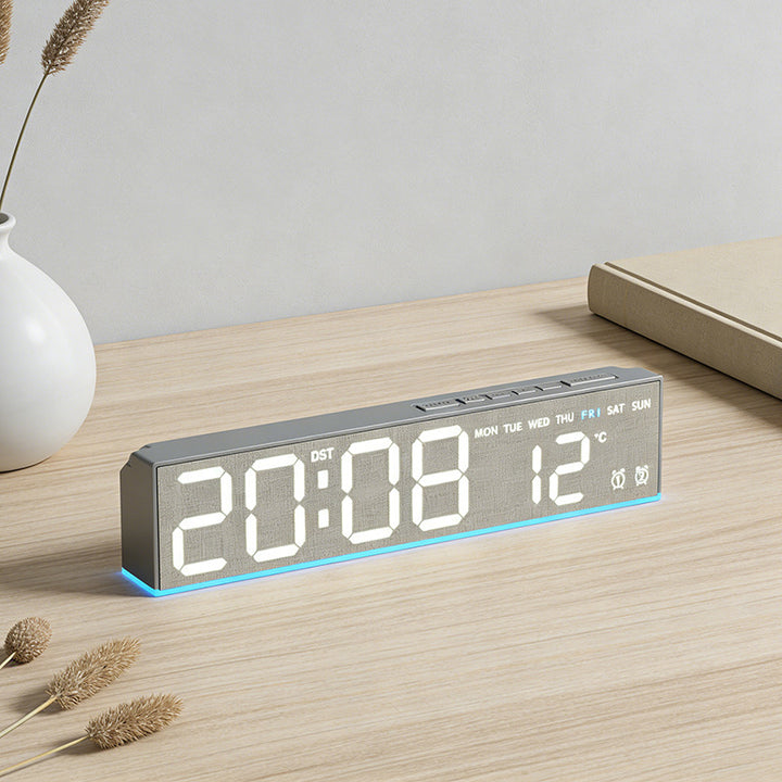 Digitaler Tischwecker mit Temperatursensor und Wochenanzeige Karnz
