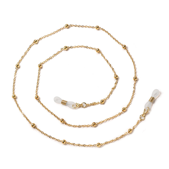 Premium Gold Beaded Brillen Kette Karnz