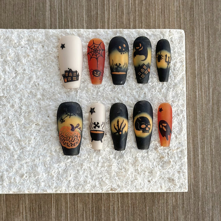 Halloween-Themen Press-On Nagelset