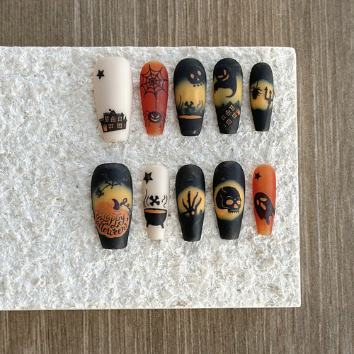 Halloween-Themen Press-On Nagelset
