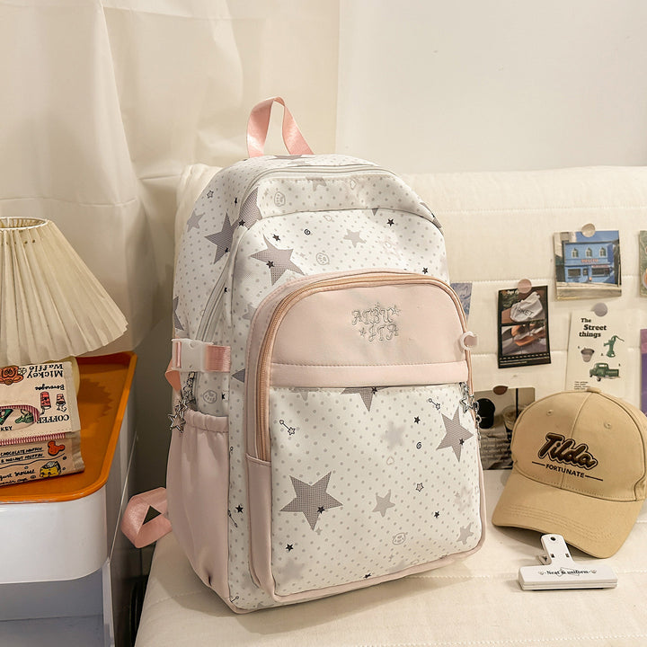 Stylische Tages-Rucksack mit Sternenmuster