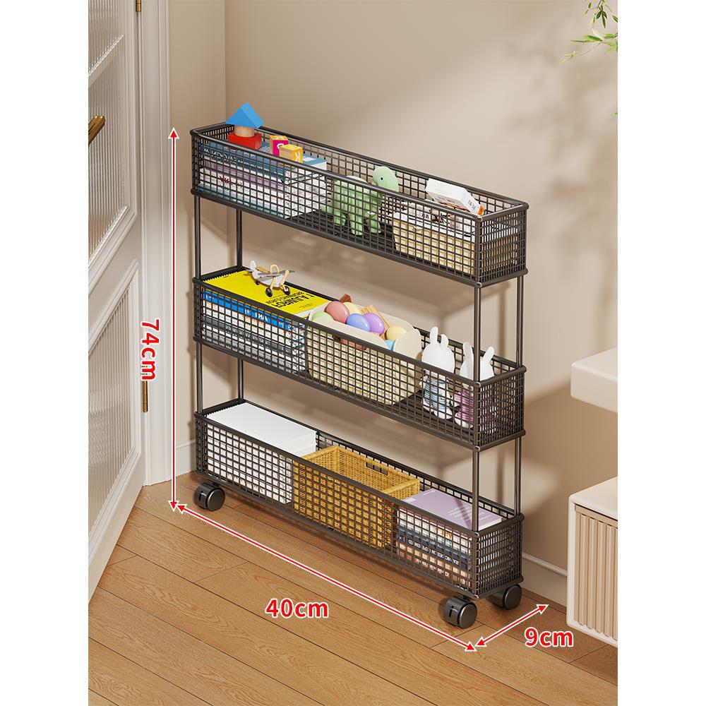 Slim Vertikaler Netzkorb Organizer Regalsystem für enge Räume