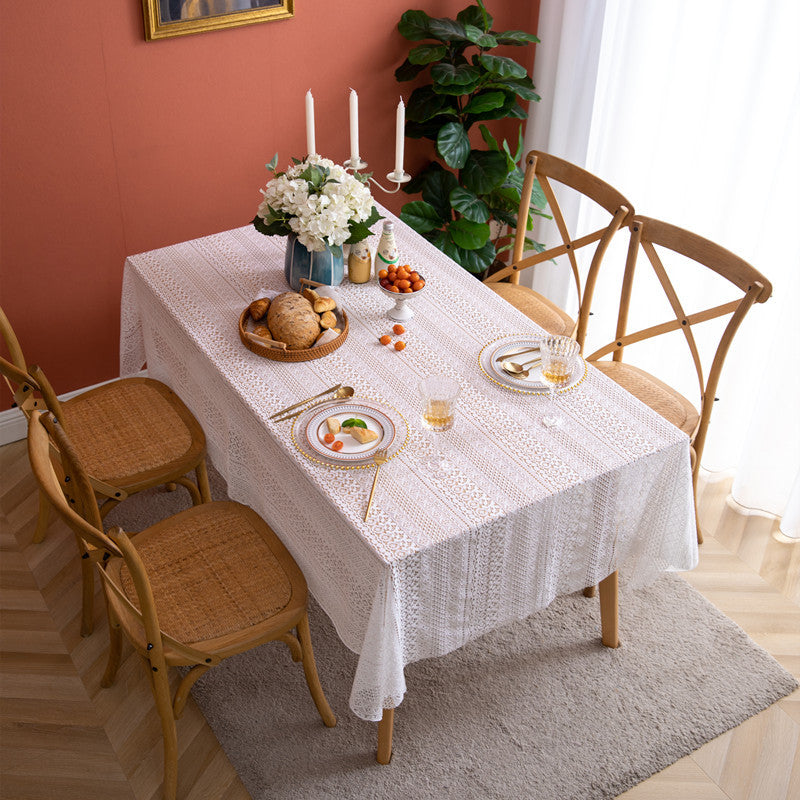 Klassische elegante Spitzen Tischdecke
