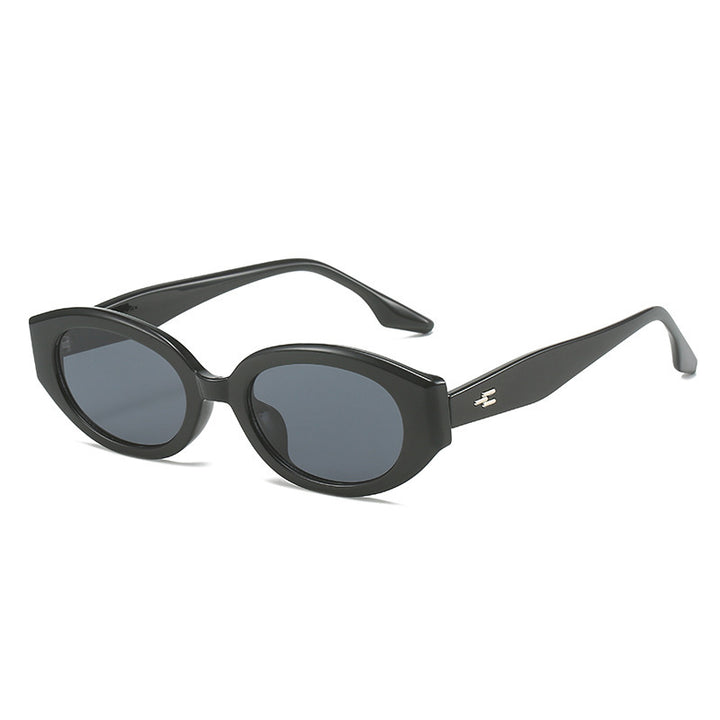 Modische auffällige ovale Sonnenbrille Karnz