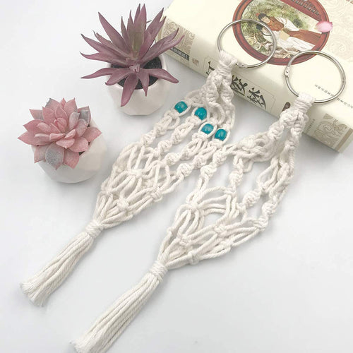 Schlüsselschmuck mit Makramee-Design Karnz