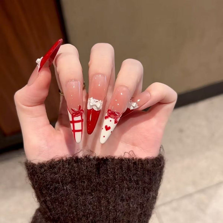 Festliches Press-On Nagelset