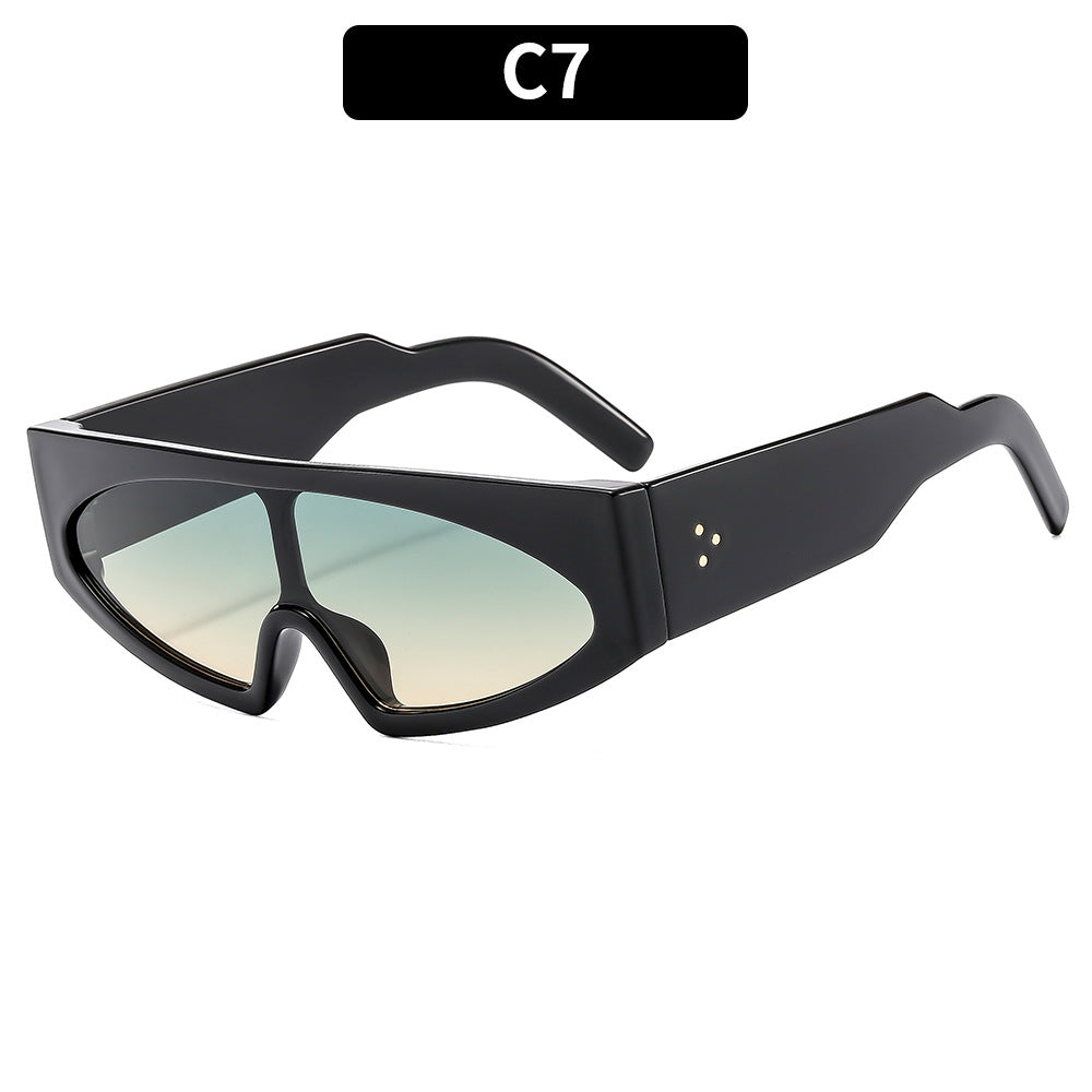 Futuristische Minimalistische Schutzbrille Sonnenbrille