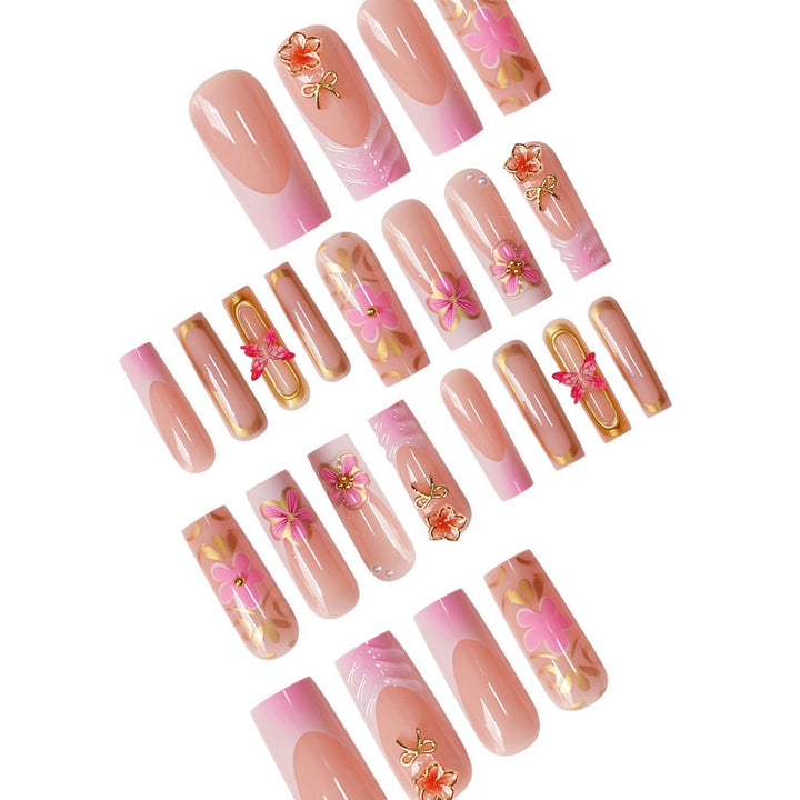 Dekorative Acryl Press-On Nagelkunst Karnz