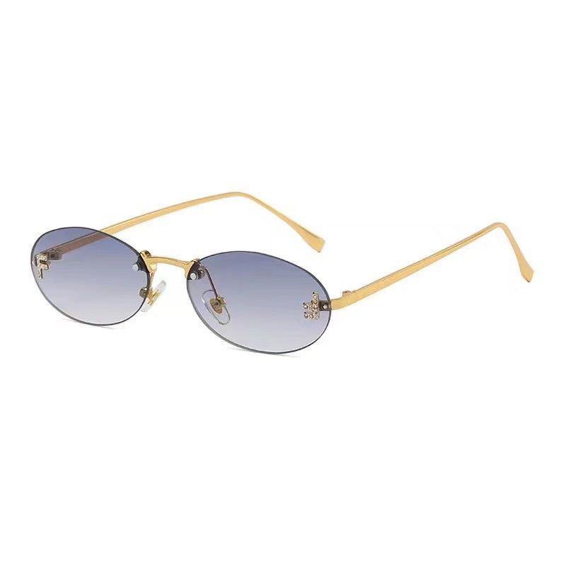 Elegante vintage-inspirierte ovale Sonnenbrillen