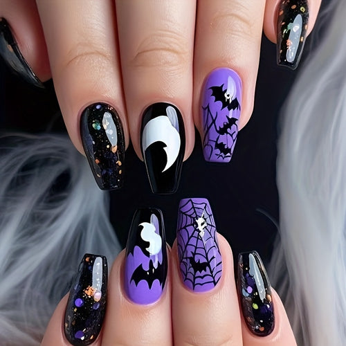 Halloween-inspiriertes thematisches Nagelkunst-Set