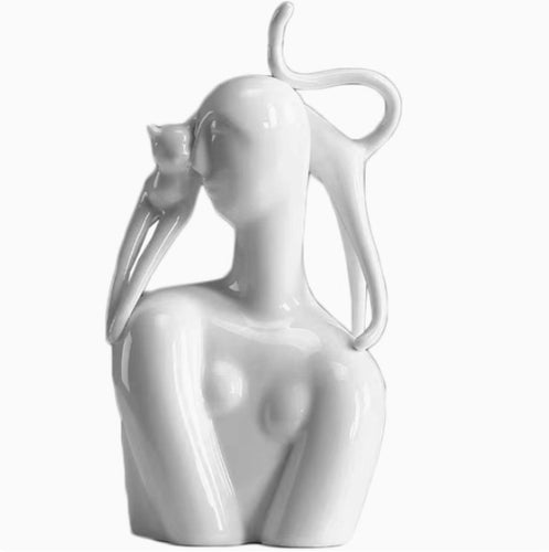 Künstlerische Keramische Figürliche Skulptur