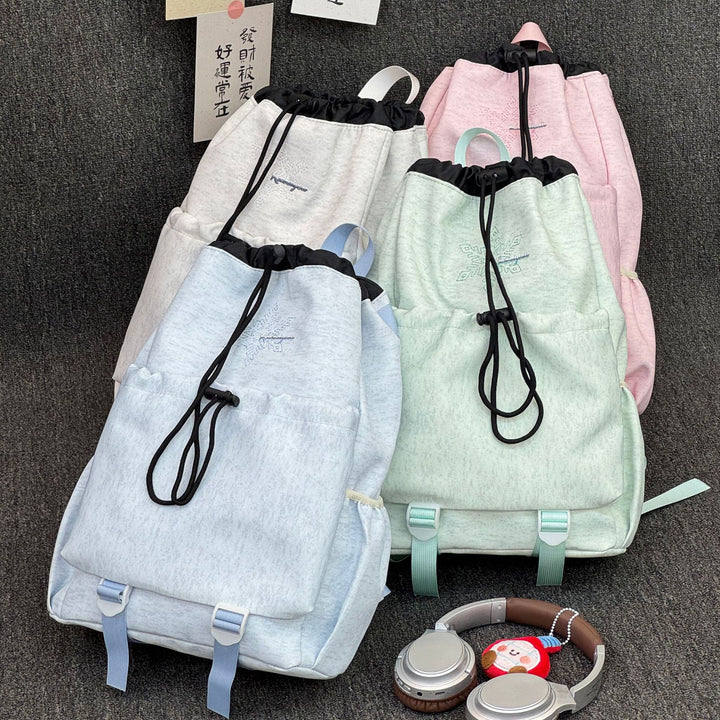 Stylischer Kordelzug-Rucksack mit funktionalen Taschen Karnz