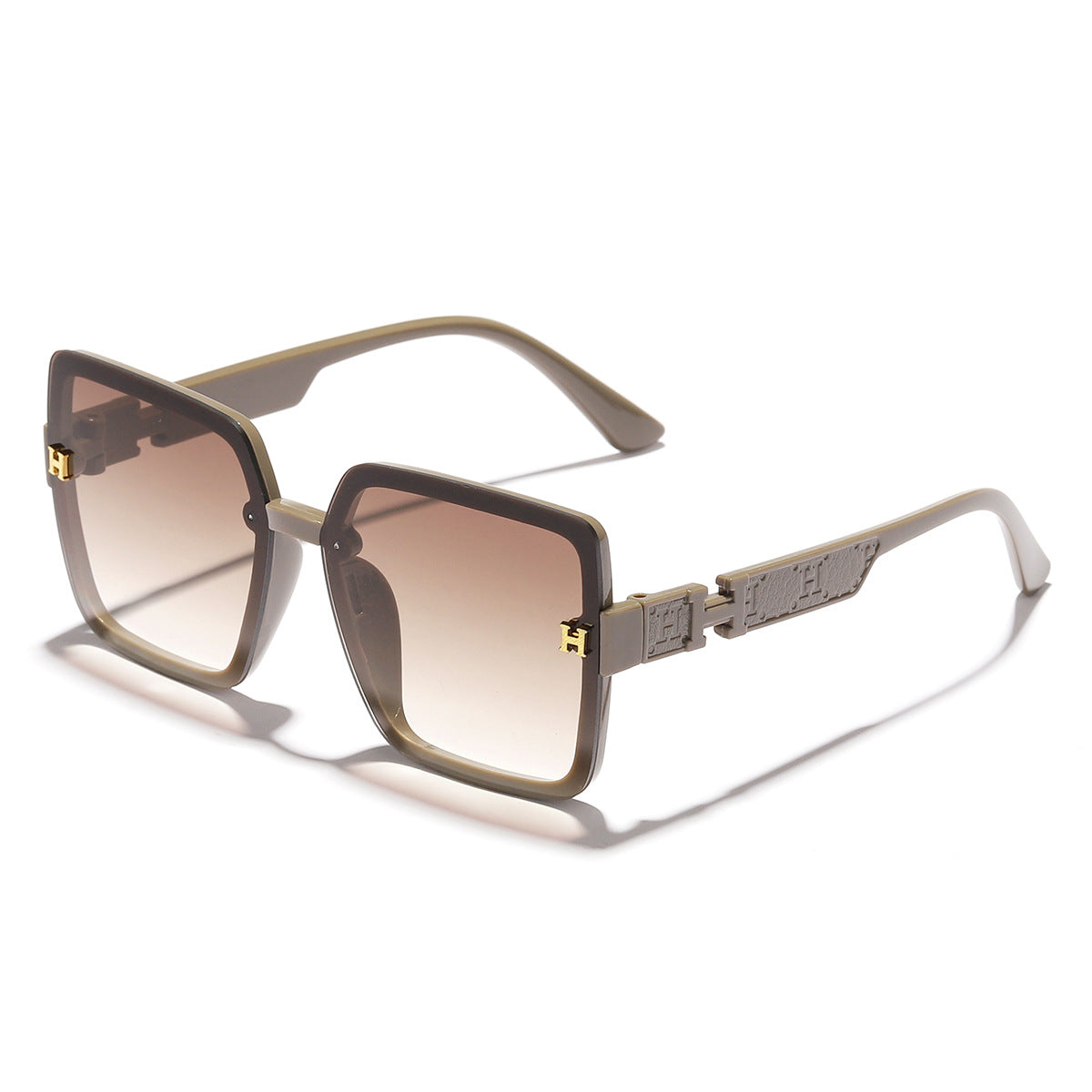 Damen oversized modische Sonnenbrille mit elegantem Farbverlauf Karnz