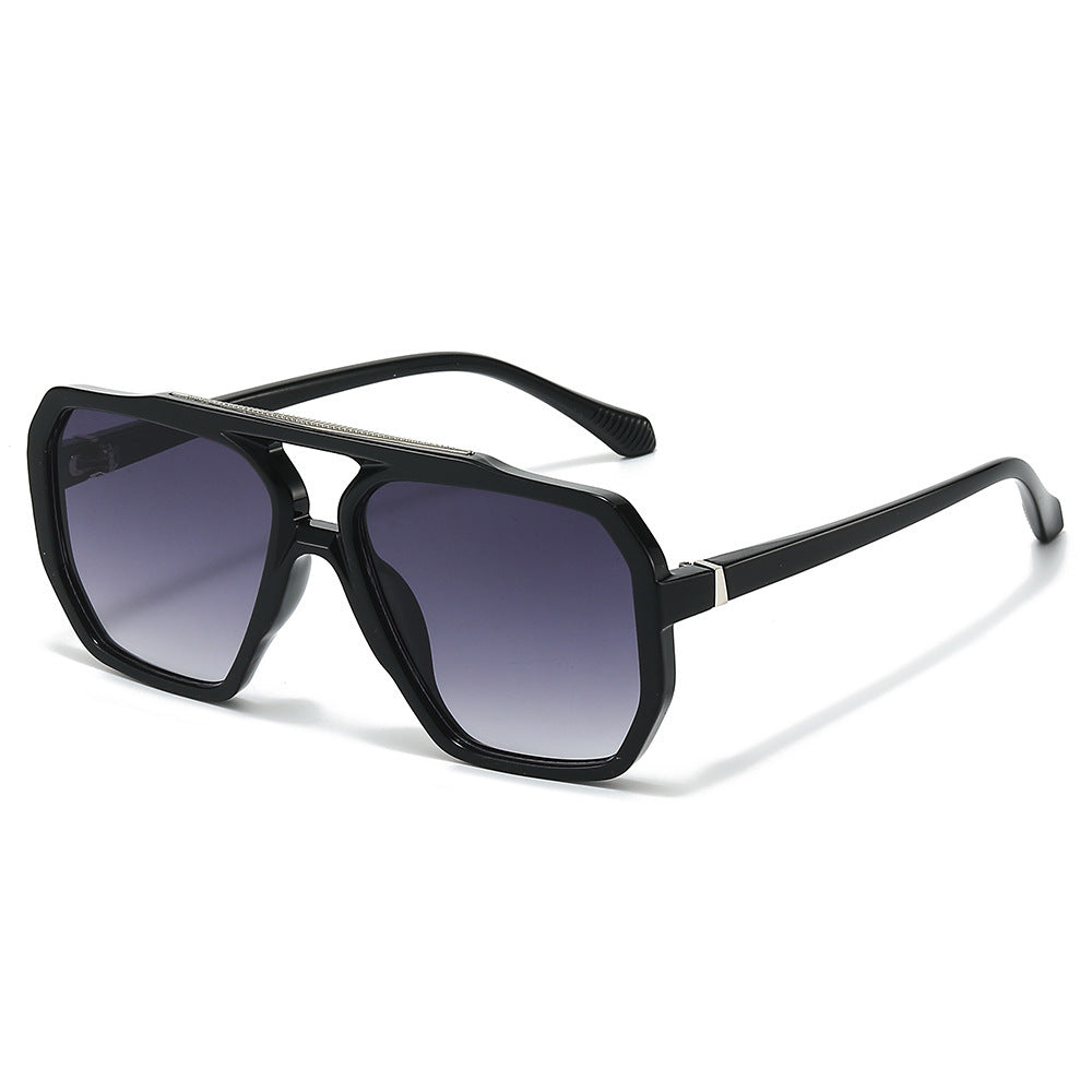 Oversized sechseckige Rahmen Sonnenbrille Karnz