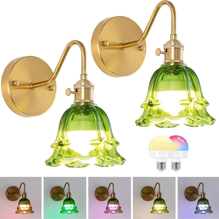 Vintage Glas Wand sconces