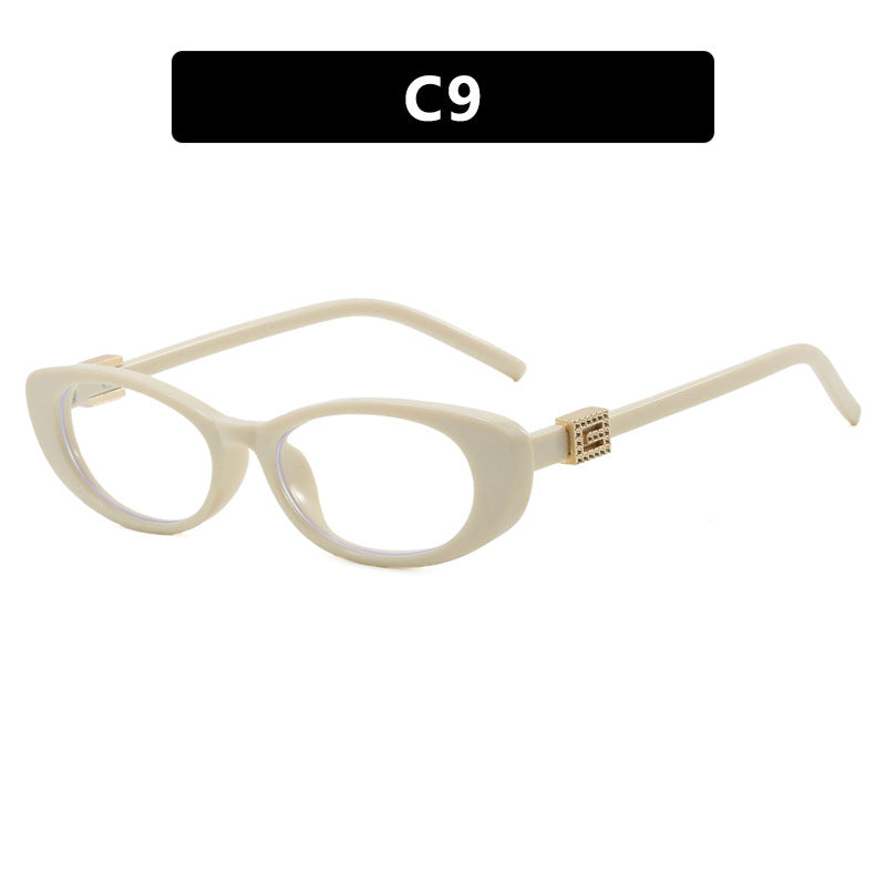 Damen elegante Cat-Eye Sonnenbrille mit feinen Akzenten Karnz