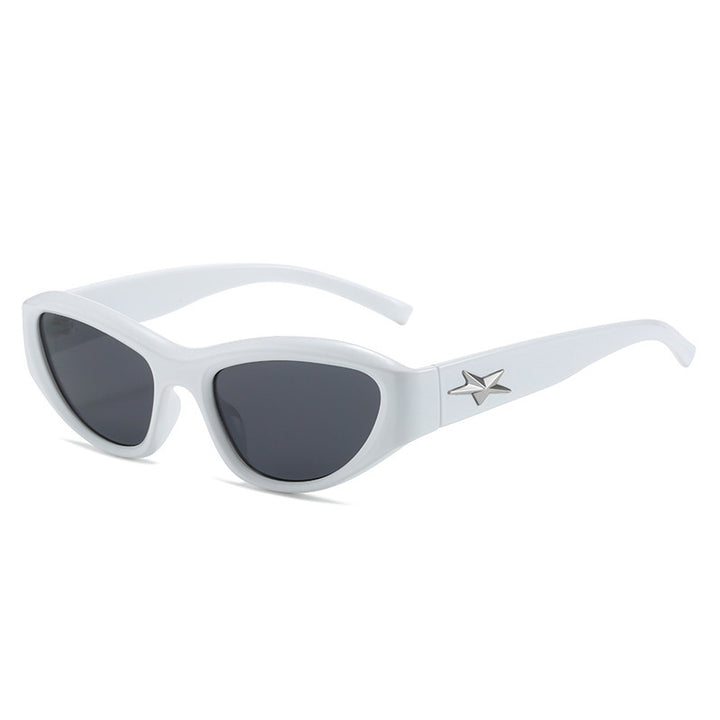 Retro-inspirierte Cat-Eye-Sonnenbrille Karnz