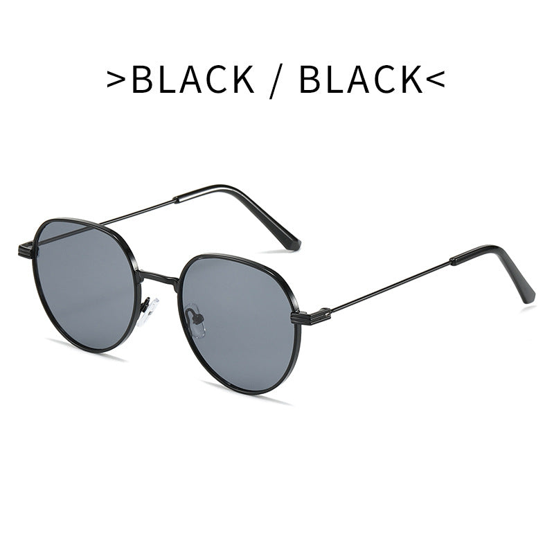 Damen Stilvolle runde Designermode Sonnenbrille Karnz