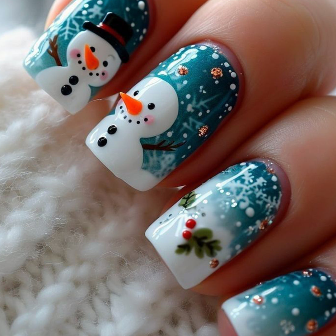 Festliche Winter-Themen 3D Nagelkunst Extensions Karnz 1789713261