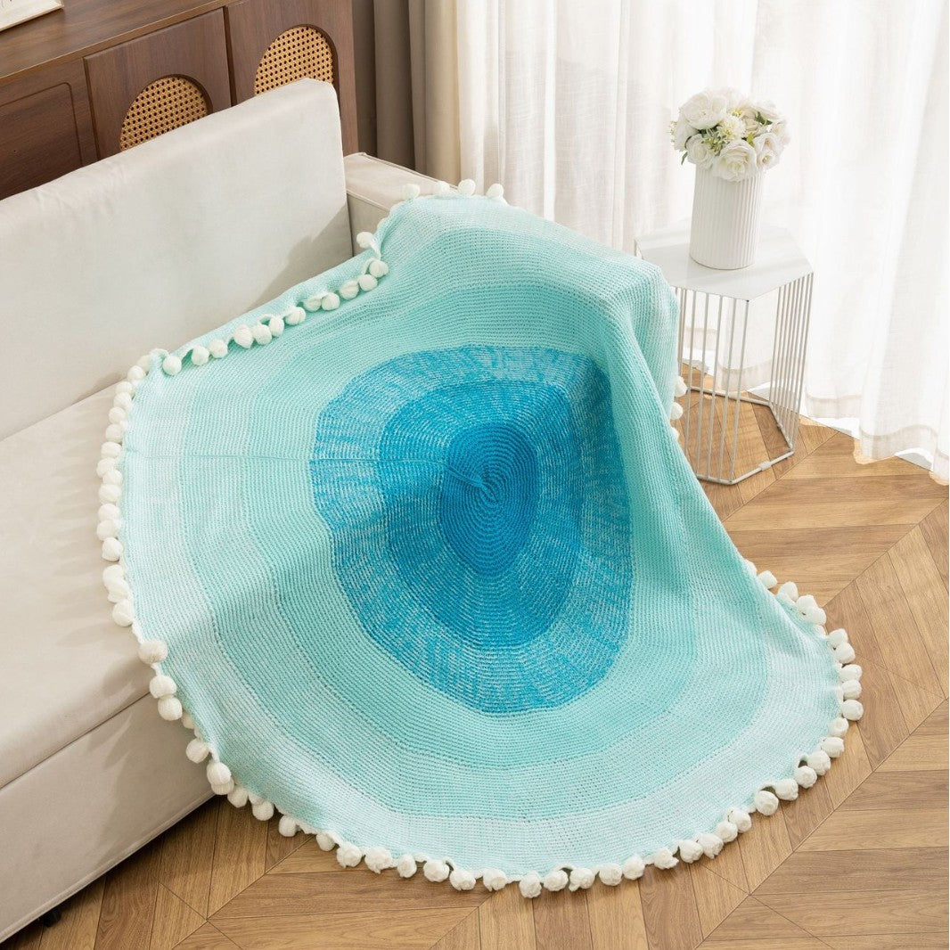 Dekorative Strickdecke