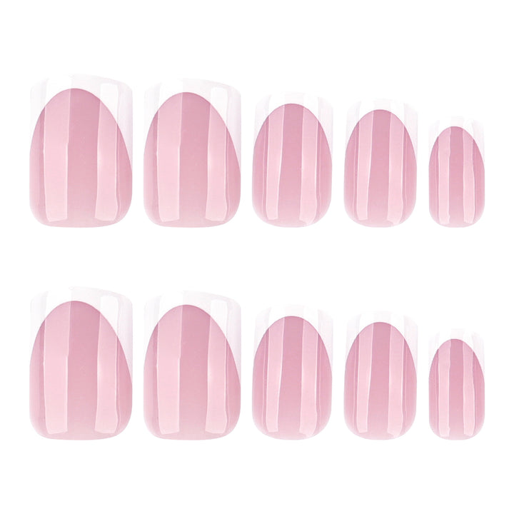 Französische Nagelverlängerungen mit glänzendem Finish Karnz