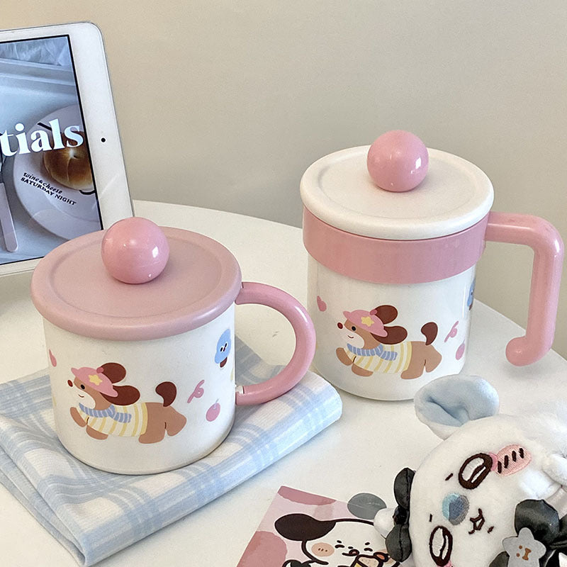Kaffeebecher mit Verspieltem Hundemotiv Karnz