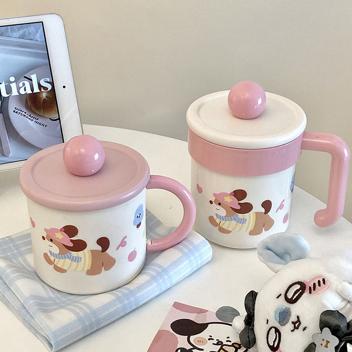 Kaffeebecher mit Verspieltem Hundemotiv Karnz