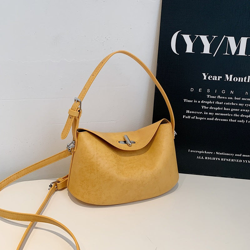 Elegante Soft-Suede Schultertasche Karnz