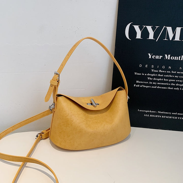 Elegante Soft-Suede Schultertasche Karnz