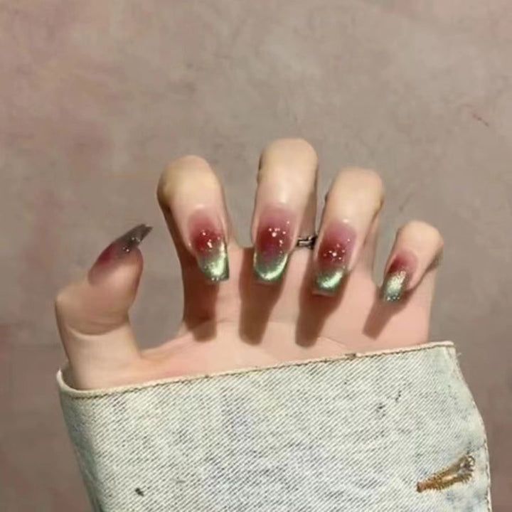 Gradient Glitter Presse-On Nägel