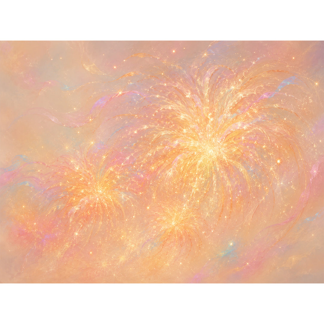 Abstraktes Glitzerndes Leinwandkunstwerk