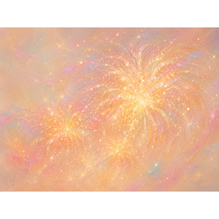Abstraktes Glitzerndes Leinwandkunstwerk