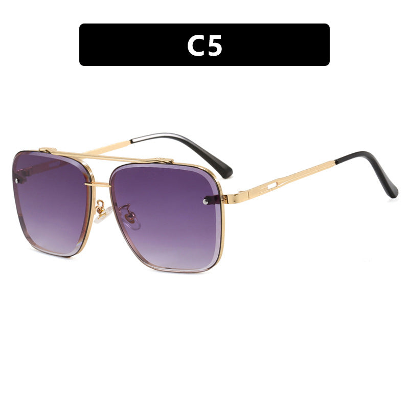 Damen quadratische Sonnenbrille mit schützenden Gläsern und modernem Metallrahmen Karnz
