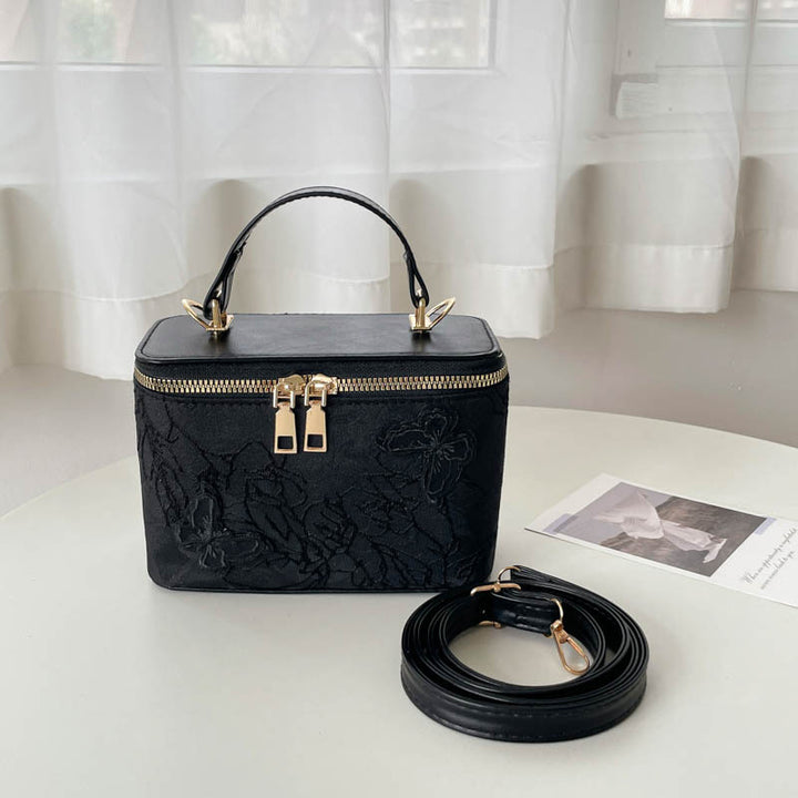 Elegante Blumen-Prägung Handtasche