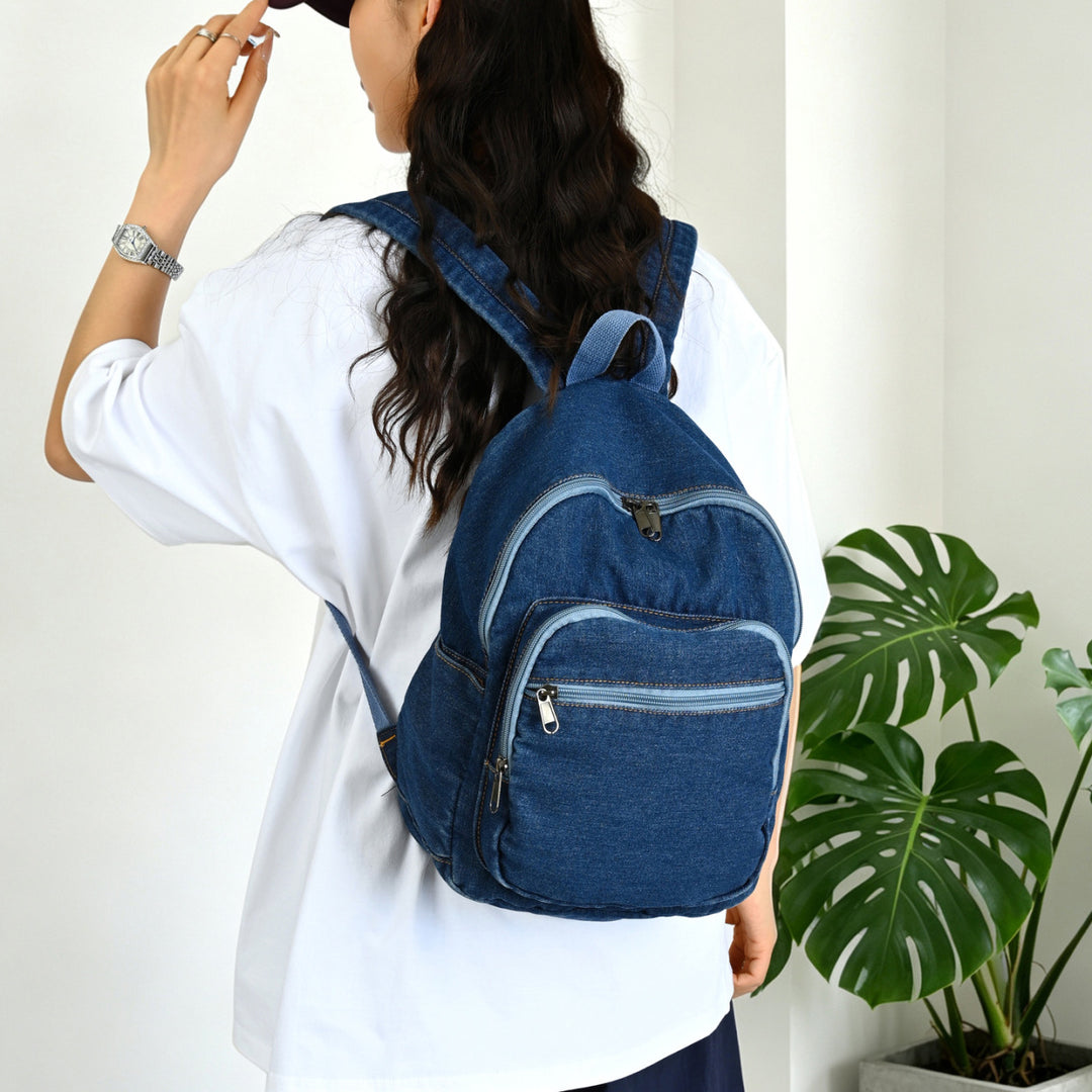 Lässiger Denim-Rucksack Karnz