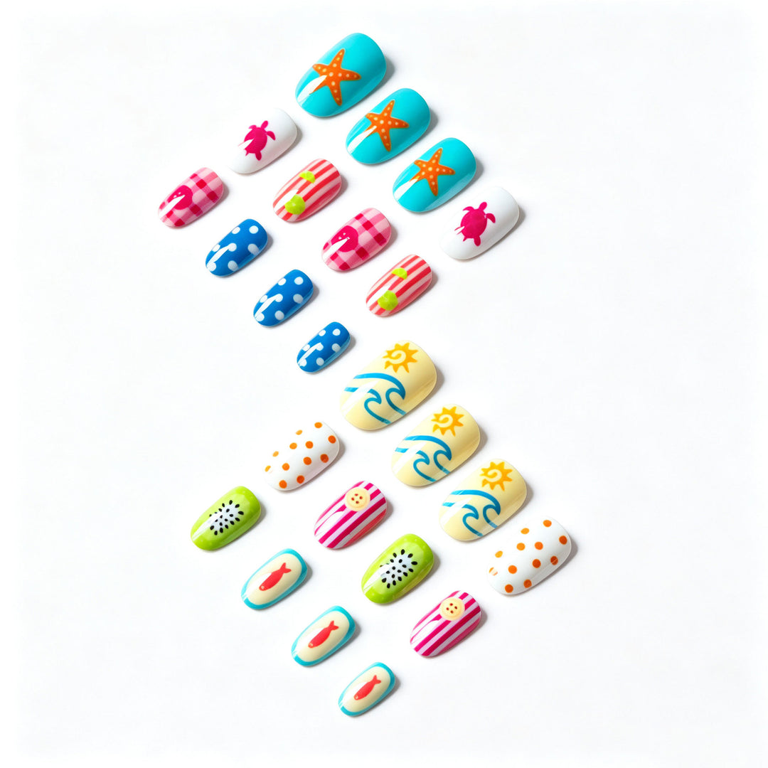 Kreatives Sommer-Thema Nagelkunst Set
