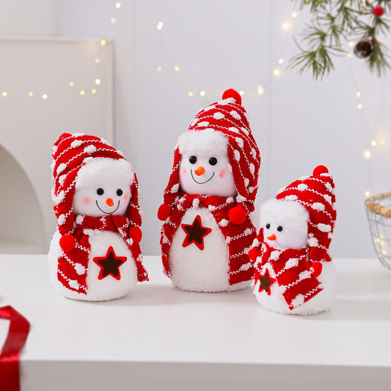Dekorative Schneemann Figur Karnz